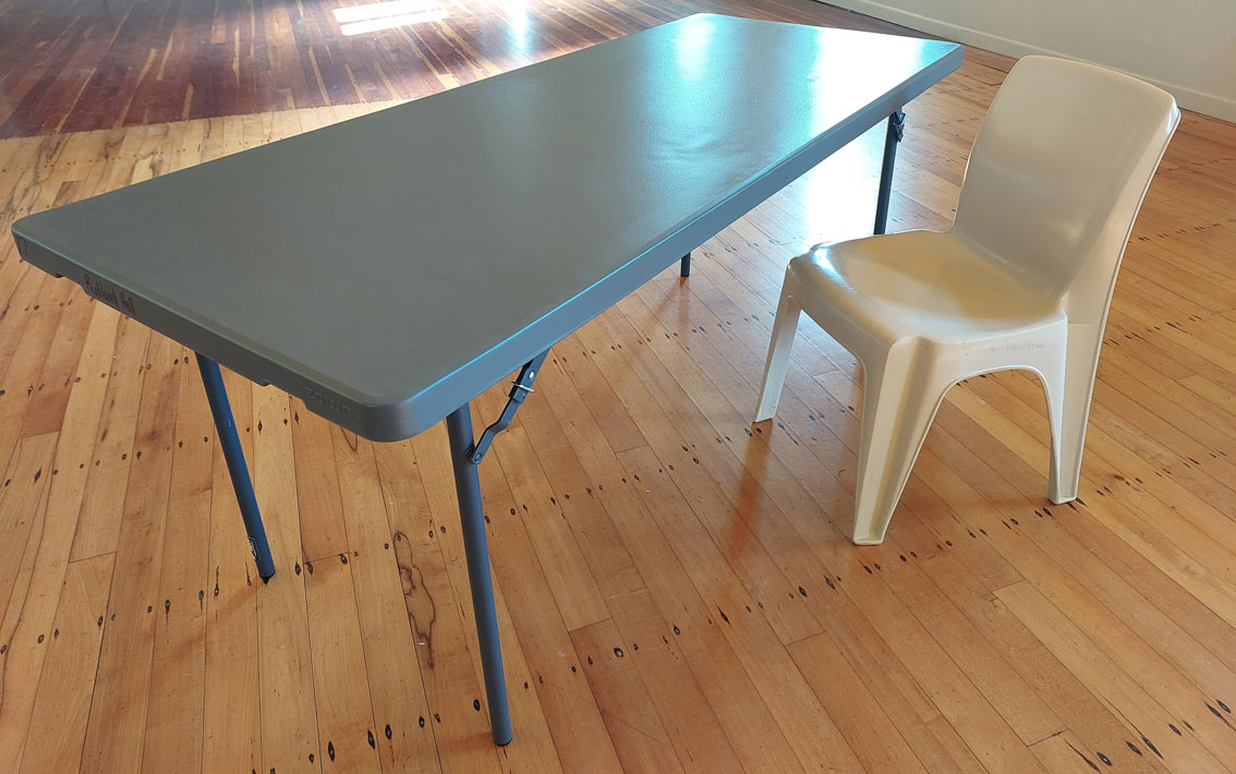 Tables & Chairs available for hire Buckland Hall