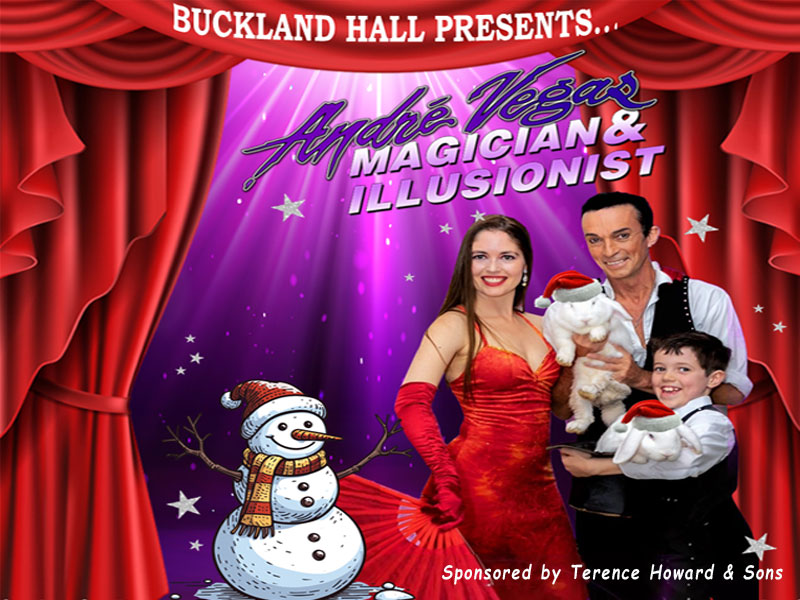 Andre Vegas Christmas Family Magic Show at Buckland Hall