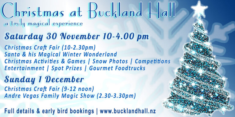 Family Fun at Christmas at Buckland Hall 30 November & 1 December 2024