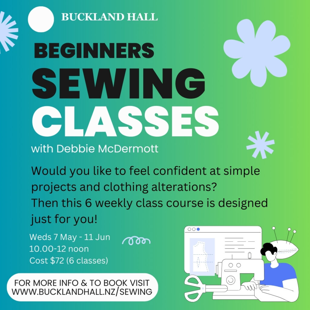 Sewing classes at Buckland Hall