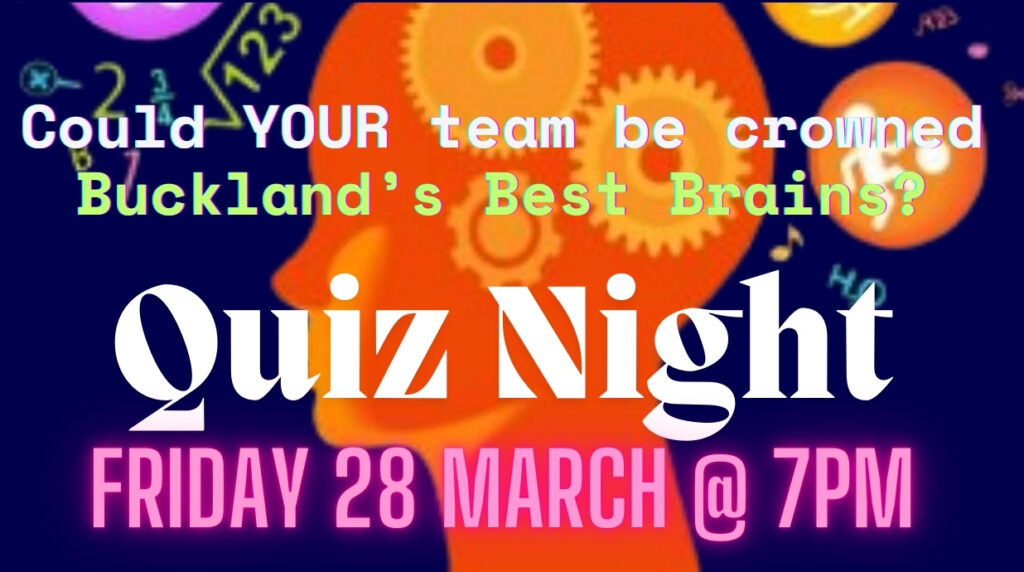 Buckland's Best Brains Quiz Night at Buckland Hall