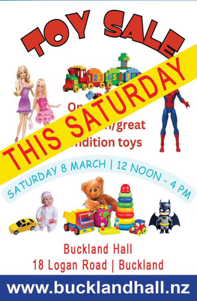 Kids Toy & Clothing Sale Buckland Hall 8 March 2025