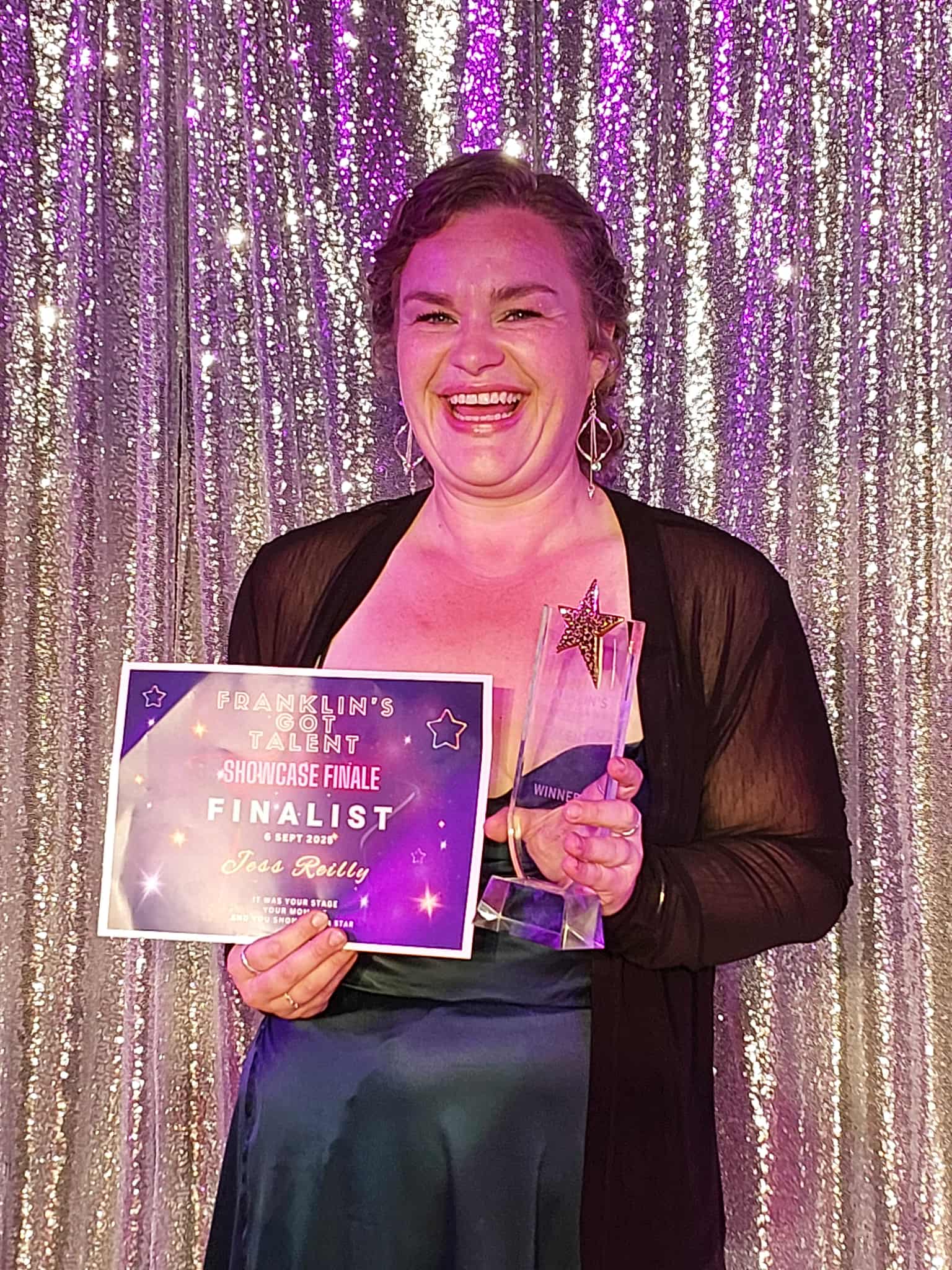 Jess Reilly winner of Franklin's Got Talent 2025