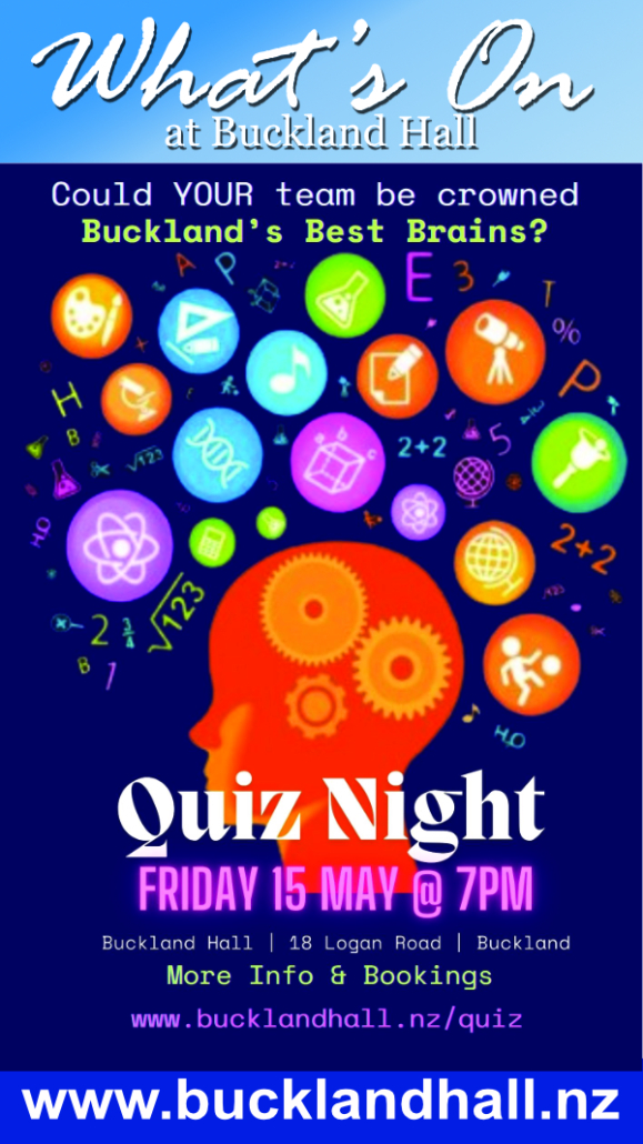 Buckland's Best Brains Quiz 15 May 2026