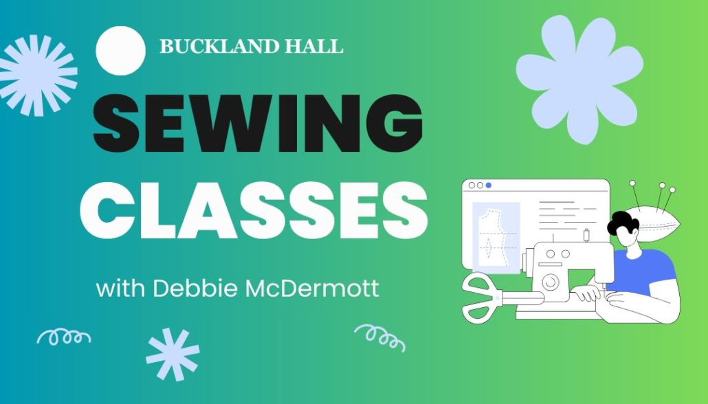 Blue Illustrative Sewing Classes Instagram Post (1080 x 1500 px)